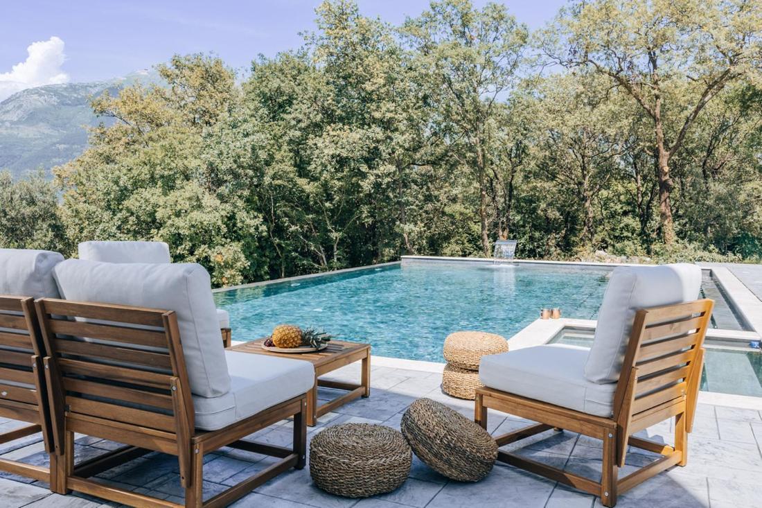 Villa Principium With Infinity Edge Pool&Hot Tub Kotor Eksteriør billede